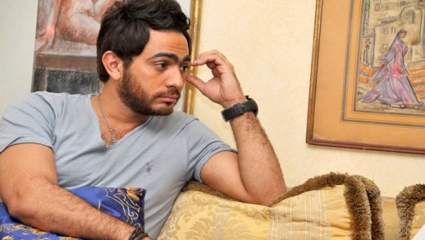 تامر حسنى ينعى إيهاب توفيق فى وفاة والدته 